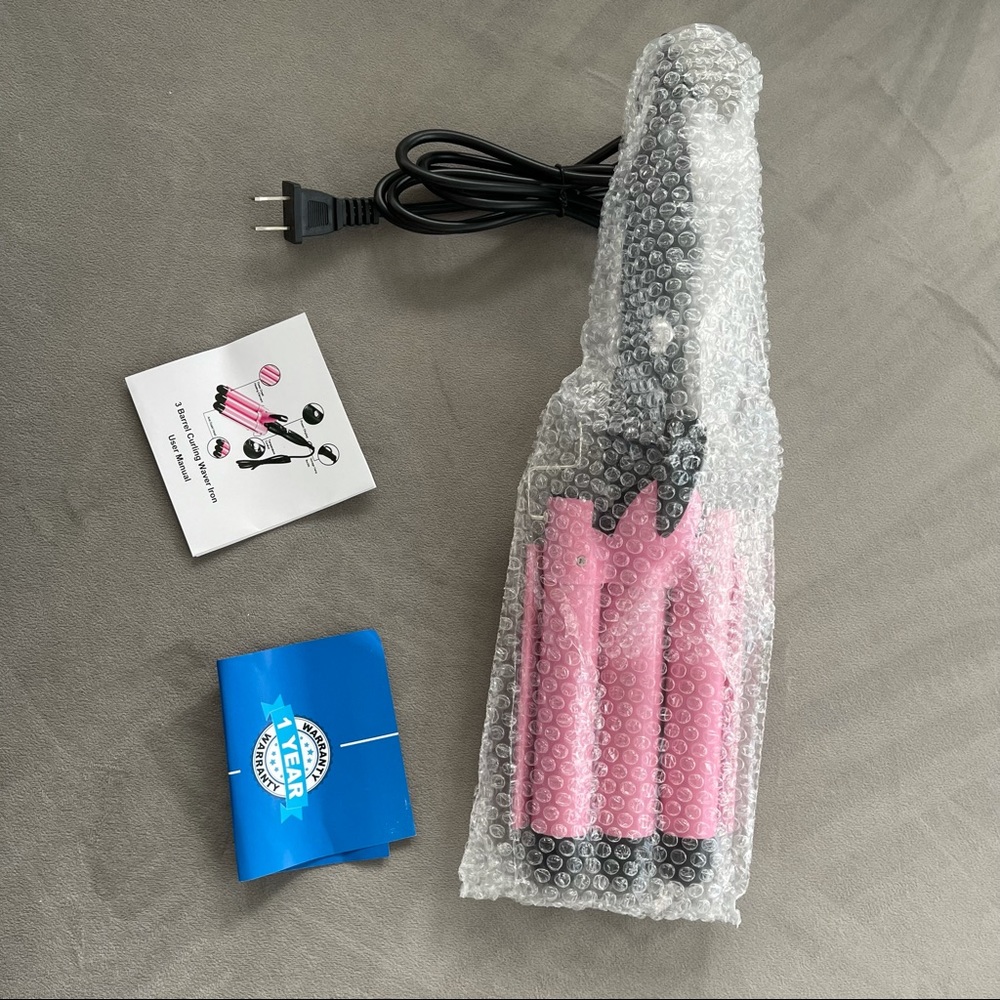 NWT ODVICA 3 Barrel Curling Iron Wand 26mm     `